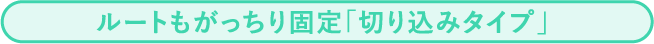 ルートもがっちり固定「切り込みタイプ」