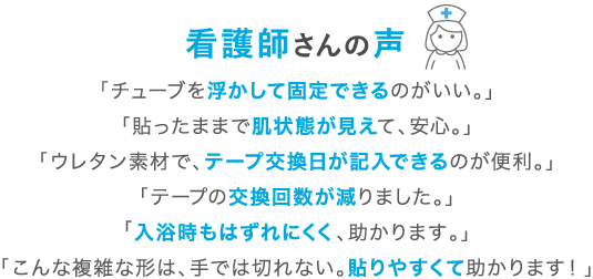 看護師さんの声